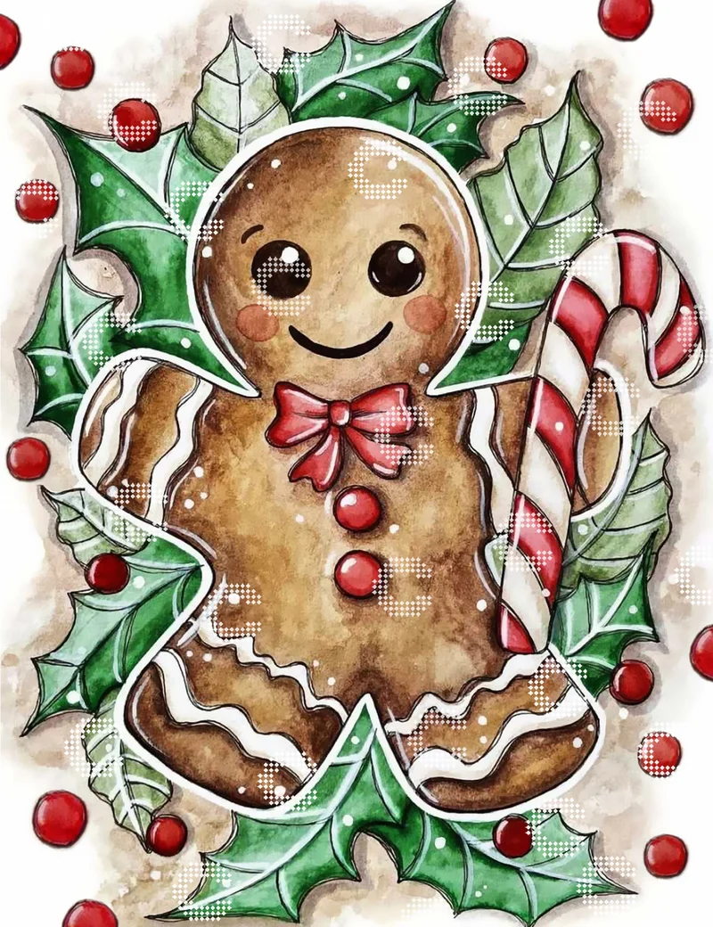 Diamond Painting - PaperboatArts - Gingerbread Man