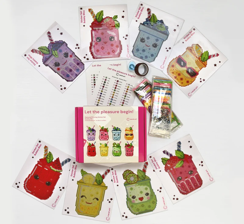 Diamond Painting - Carat Art Design - Sticker Set Bubbly Bliss