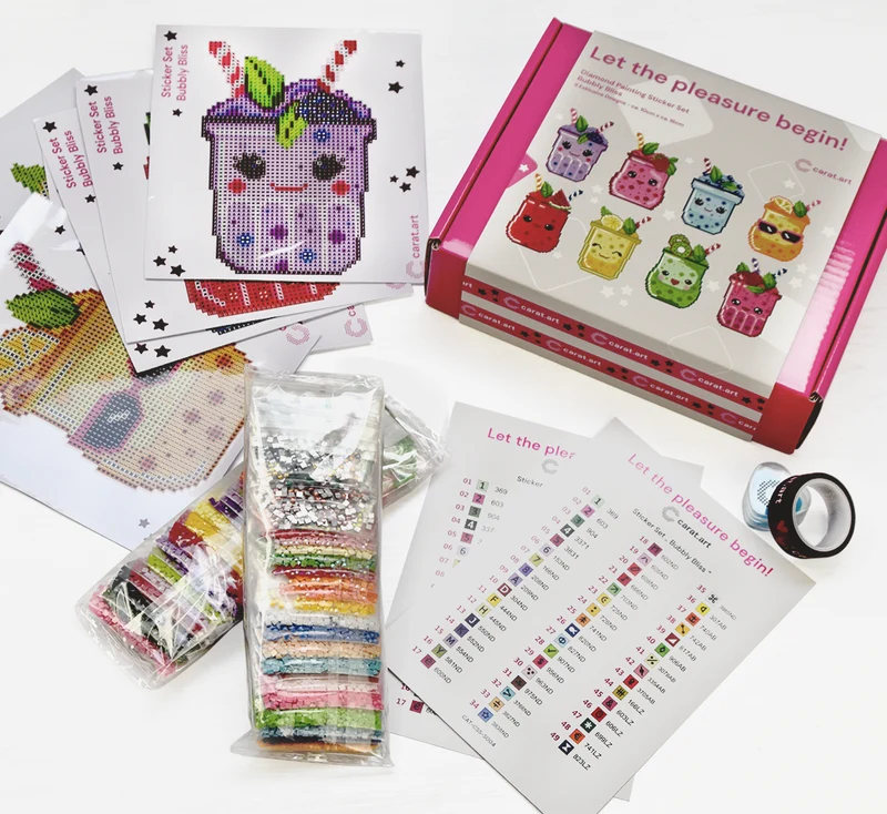Diamond Painting - Carat Art Design - Sticker Set Bubbly Bliss