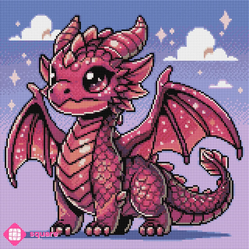 Diamond Painting - The Chaos Conjurer - Mighty Lil Dragon