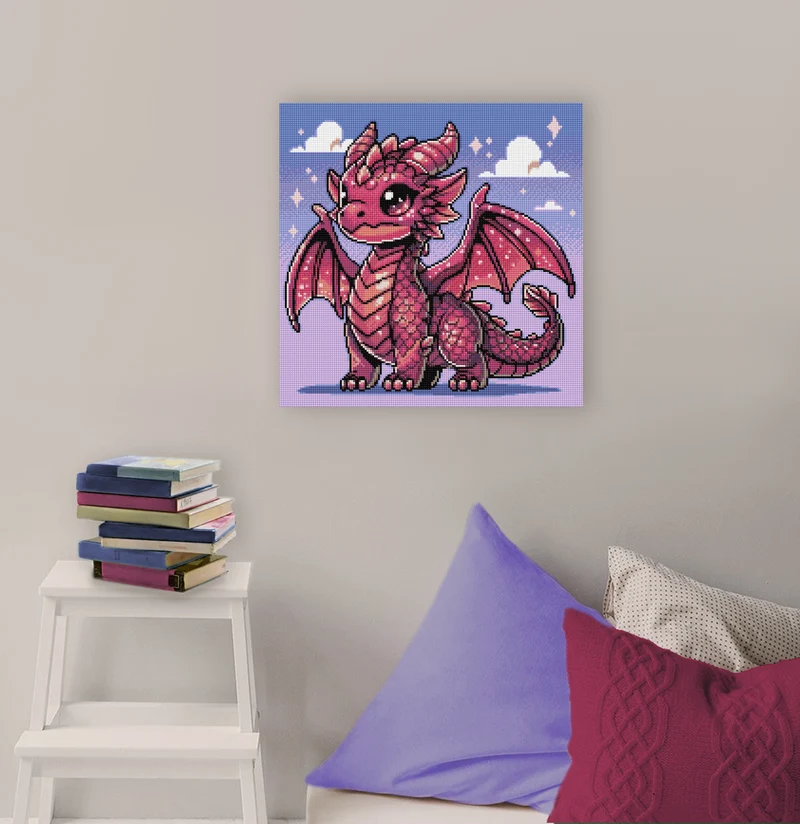 Diamond Painting - The Chaos Conjurer - Mighty Lil Dragon