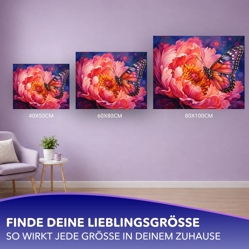 Malen nach Zahlen - Flügelschlag aus Licht