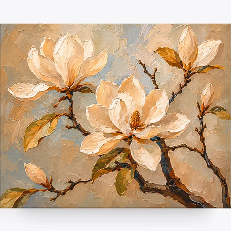 Malen nach Zahlen - Magnolienzeit