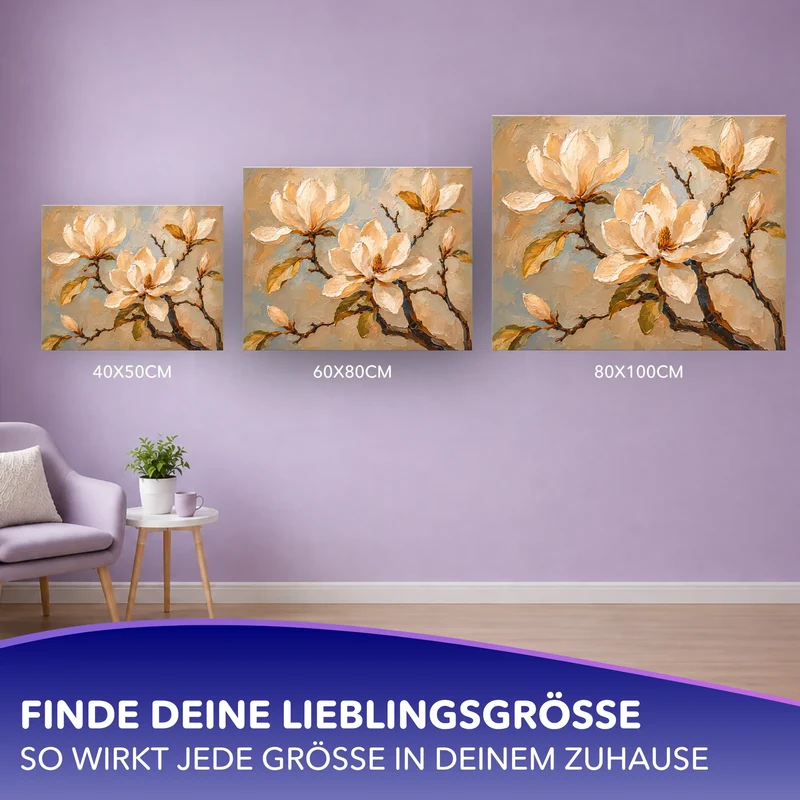 Malen nach Zahlen - Magnolienzeit
