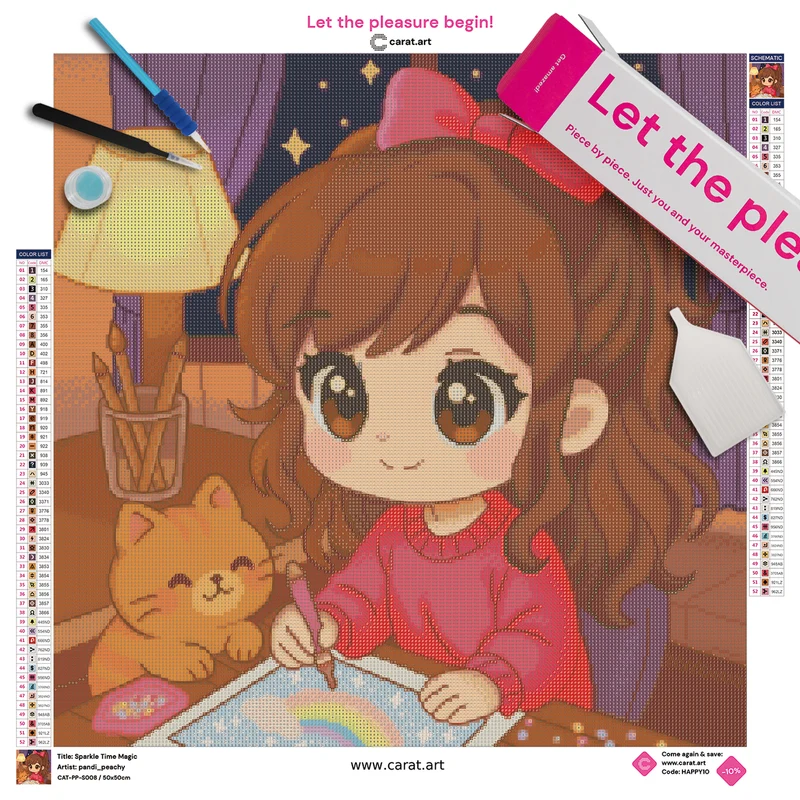 Diamond Painting - pandi_peachy - Sparkle Time Magic