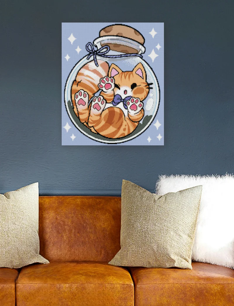 Diamond Painting - Mahou.Shoujo - Cat in a Jar