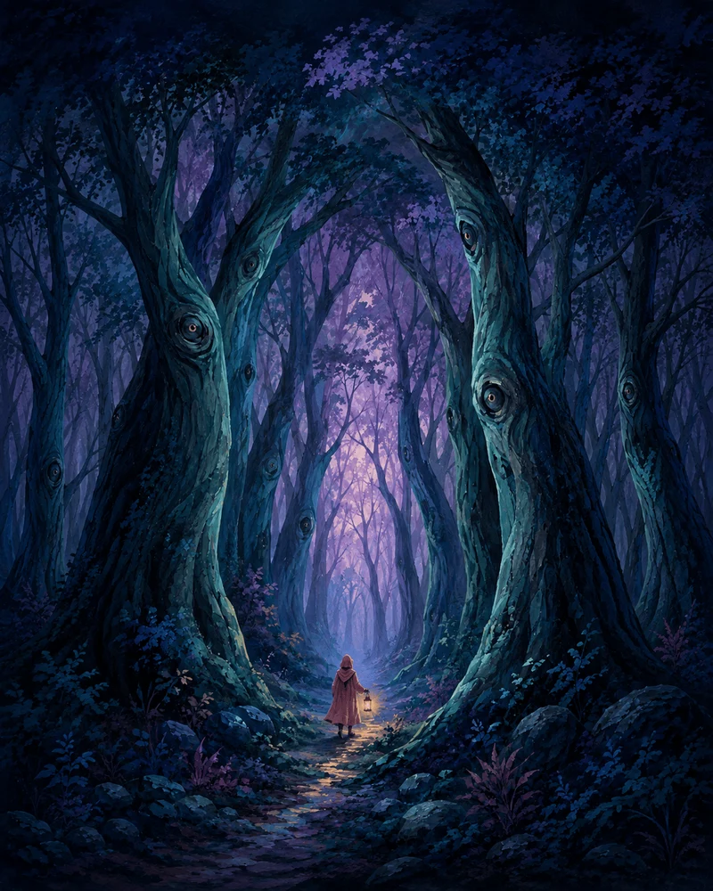 Malen nach Zahlen – Der Wald schaut zurück
