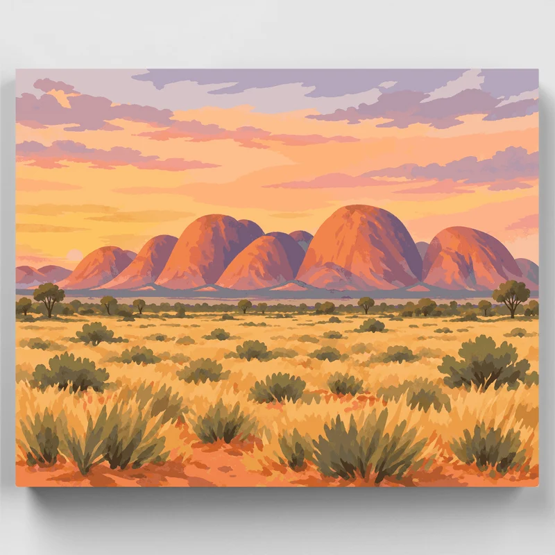 Bungle Bungle Dawn Domes - Paint by Numbers Kit