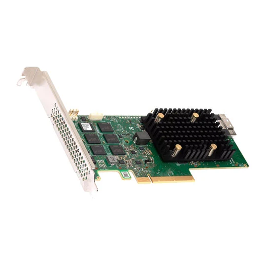 8 Port Broadcom MegaRAID 9560-8i, Internal, 12GB/s SAS/SATA/PCIe (NVMe), PCIe 4.0 x8, 4GB Cache