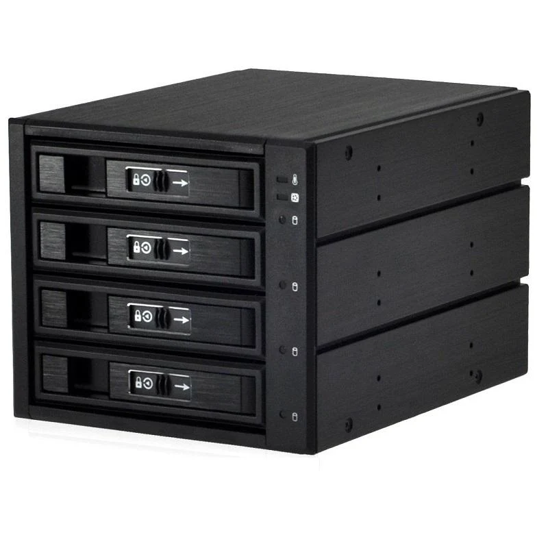 CRS 3 x 5.25" to 4 x 3.5" 12G + 6G SAS/SATA Hard Drive Backplane Caddy. * Hot-Swap Tray Design
