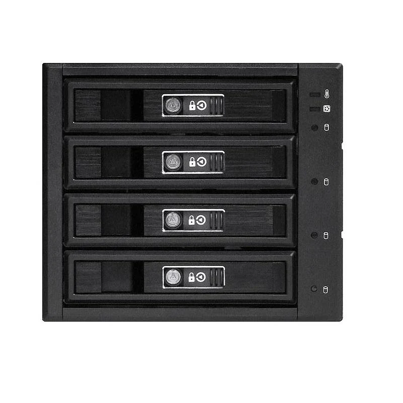 CRS 3 x 5.25" to 4 x 3.5" 12G + 6G SAS/SATA Hard Drive Backplane Caddy. * Hot-Swap Tray Design