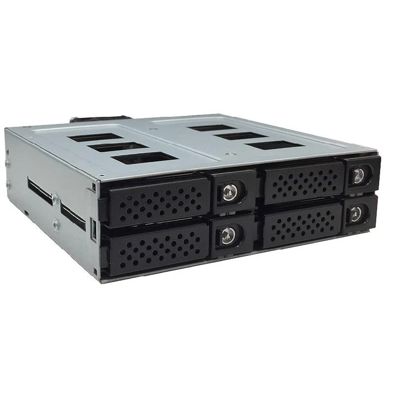 1 x 5.25" to 4 x 2.5" 12G + 6G SAS/SATA Hard Drive Backplane Caddy Hot-Swap Tray Design
