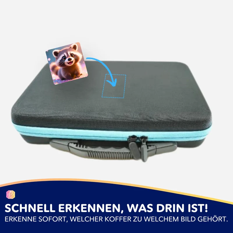 Aufkleber 5er-Set - Waschbär Purzel