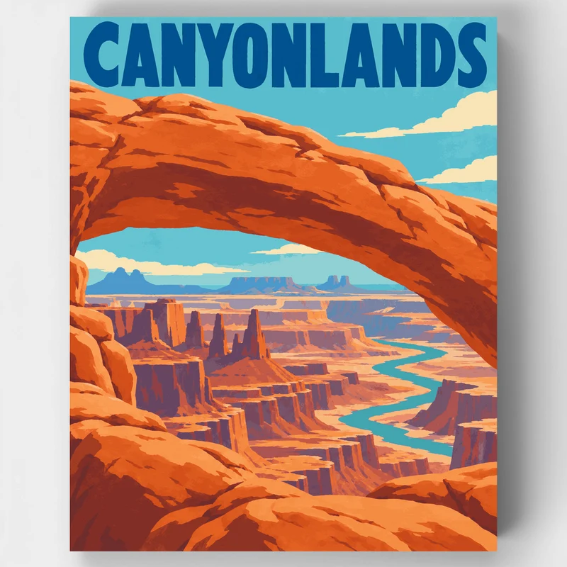 Mesa Arch Overlook - Paint by Numbers Kit