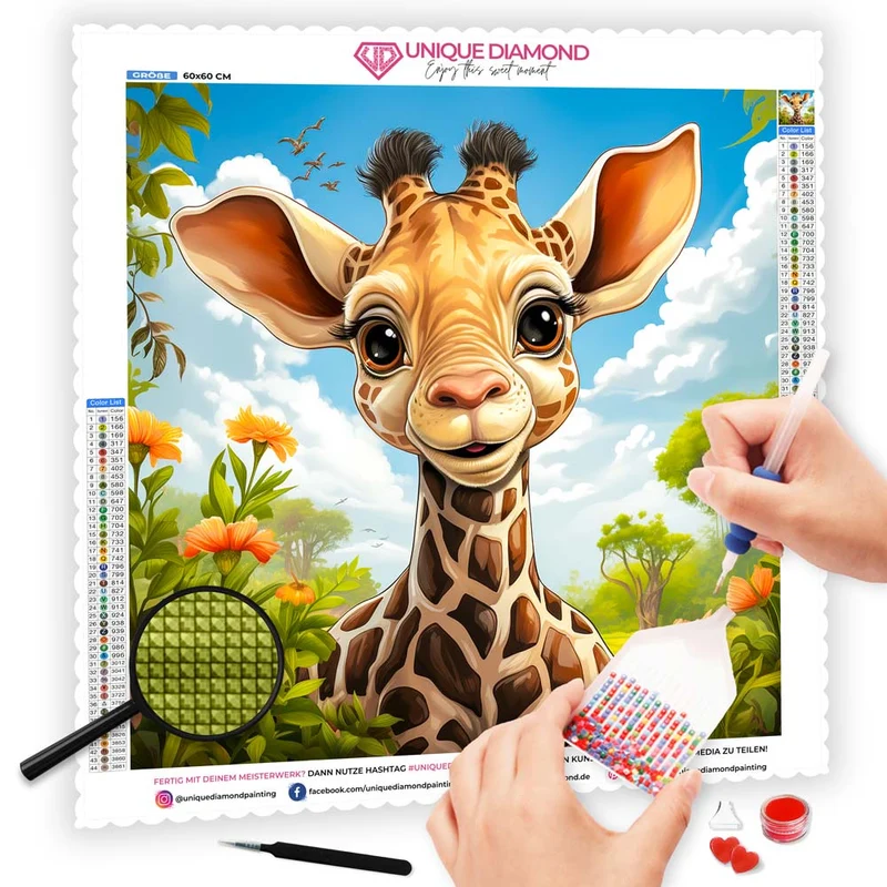 5D Diamond Painting – Giraffe