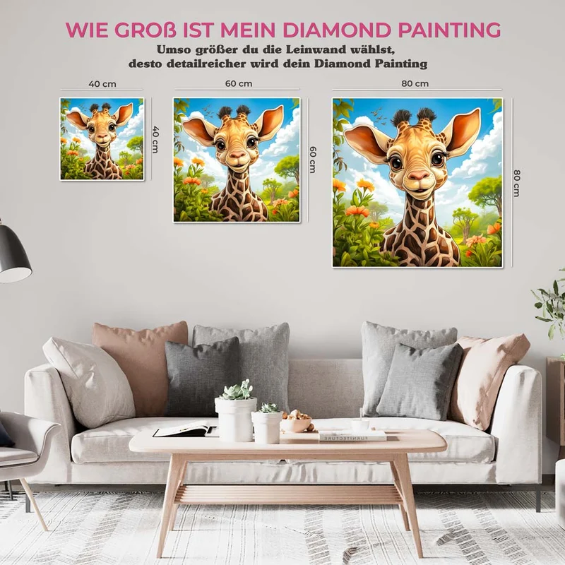 5D Diamond Painting – Giraffe