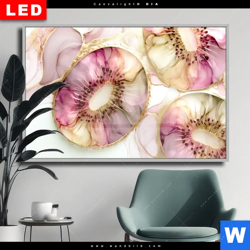 Wechselmotiv Acrylglas Canvalight® DIA | Kiwi - Edle Fruchtfantasie | Querformat