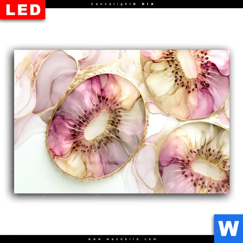 Wechselmotiv Acrylglas Canvalight® DIA | Kiwi - Edle Fruchtfantasie | Querformat
