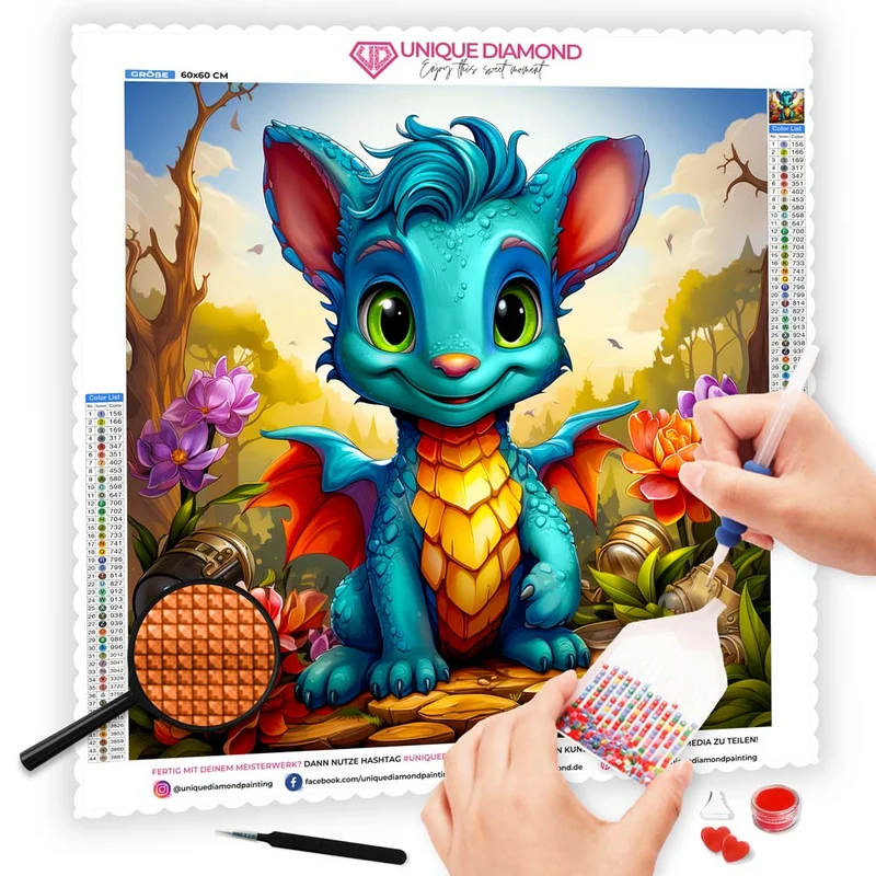 5D Diamond Painting – Walk With Dragon