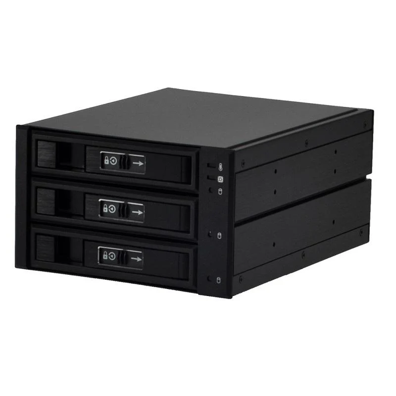 CRS 2 x 5.25" to 3 x 3.5" 12G + 6G SAS/SATA Hard Drive Backplane Caddy. * Hot-Swap Tray Design