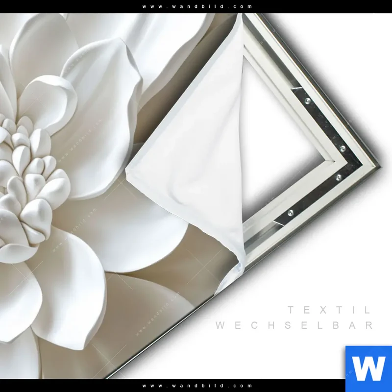 Spannbild | Weiße Blüte | Hochformat