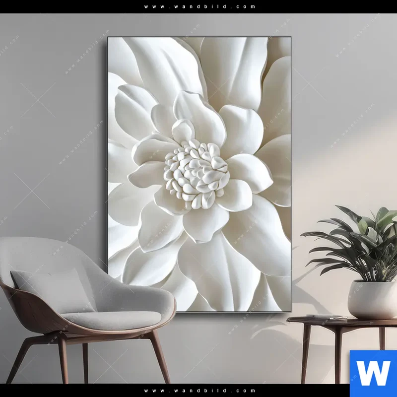 Wechselmotiv | Weiße Blüte | Hochformat