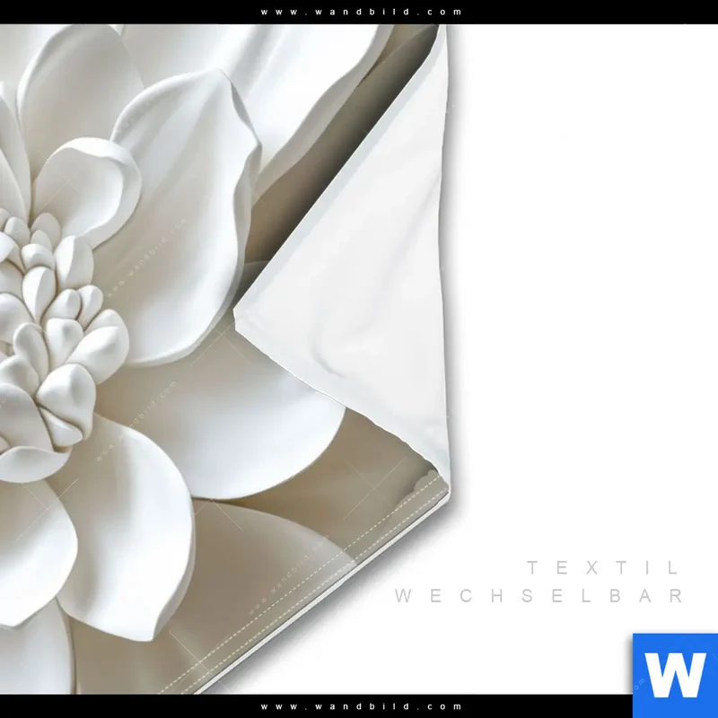 Wechselmotiv | Weiße Blüte | Hochformat