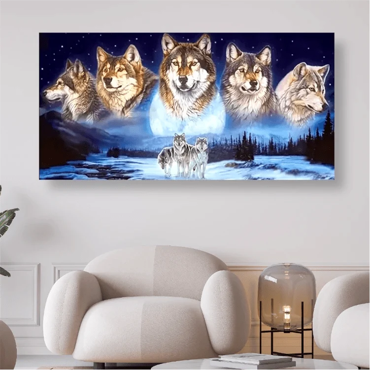 Wölfe - 5D DIY Diamond Painting