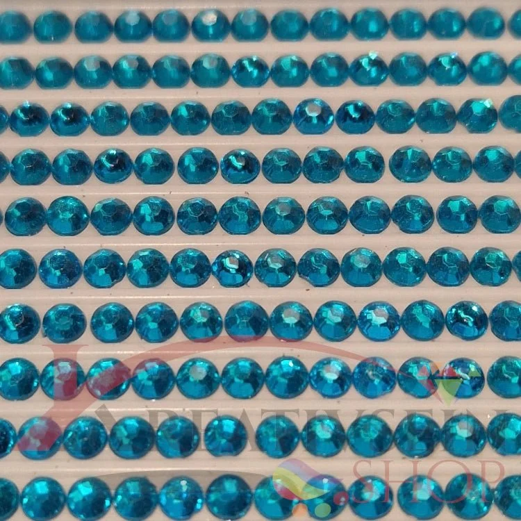 DMC 996 Electric Blue MED - rund Steine - Strass - Diamond Painting