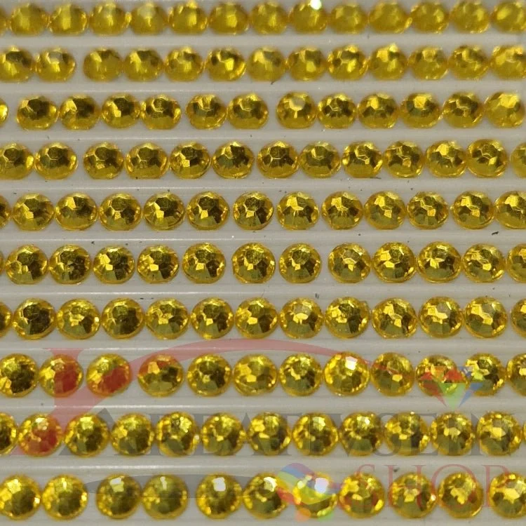 DMC 973 Canary BRIGHT - rund Steine - Strass - Diamond Painting