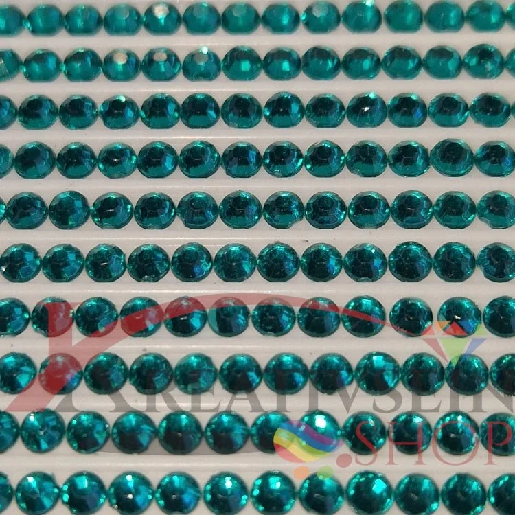 DMC 3808 Turquoise ULT VY DK - rund Steine - Strass - Diamond Painting