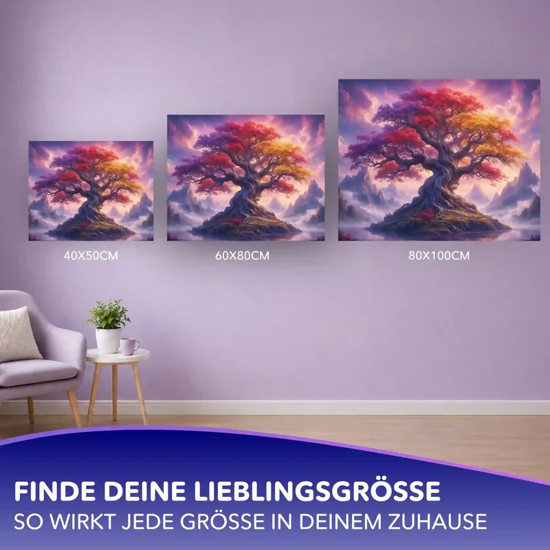 Malen nach Zahlen - Magischer Lebensbaum