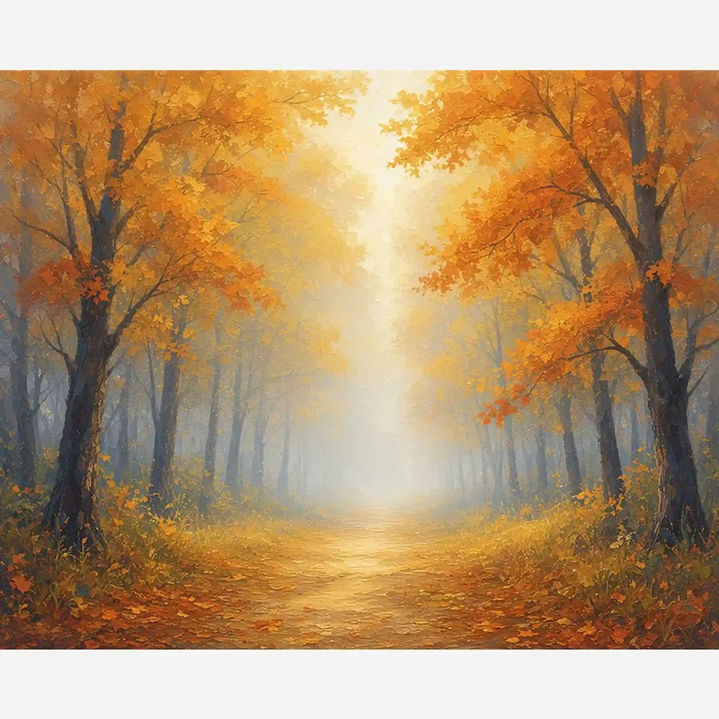 Malen nach Zahlen - Licht im Nebel