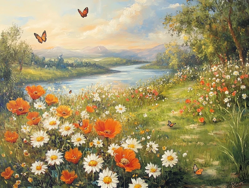 Whispering Meadow Dreamy Riverside