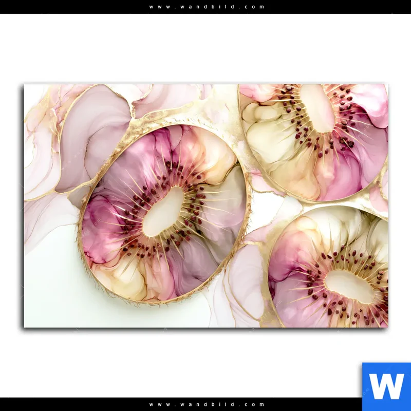 Leinwandbild | Kiwi - Edle Fruchtfantasie | Querformat