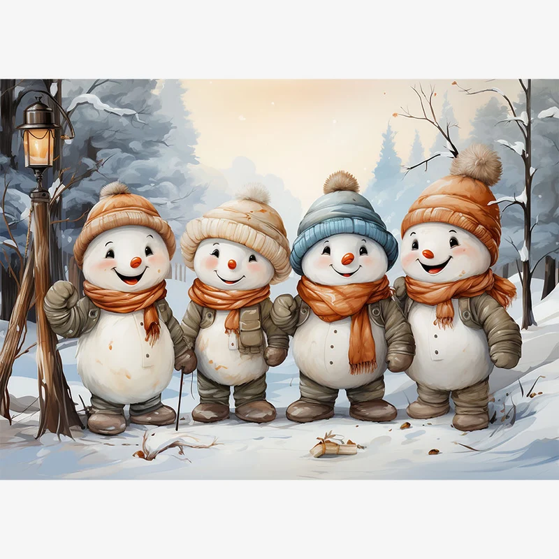 5D Diamond Painting – Schneemann Gang