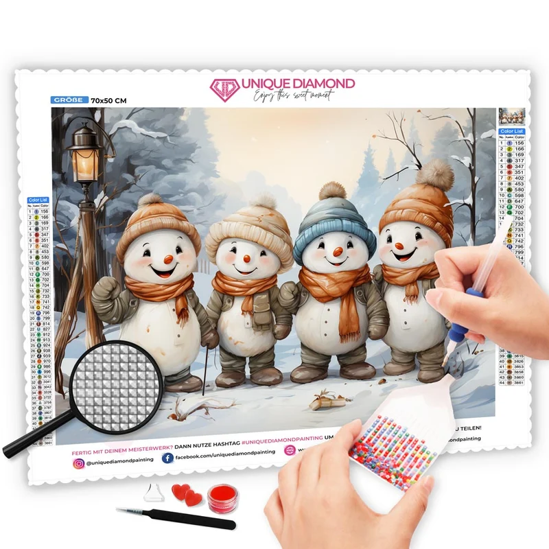 5D Diamond Painting – Schneemann Gang