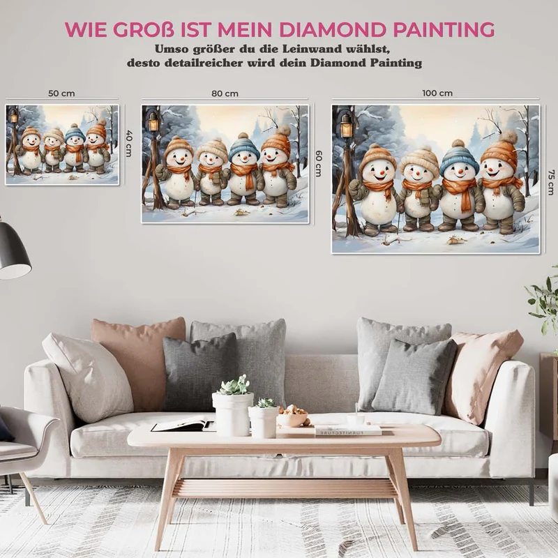 5D Diamond Painting – Schneemann Gang