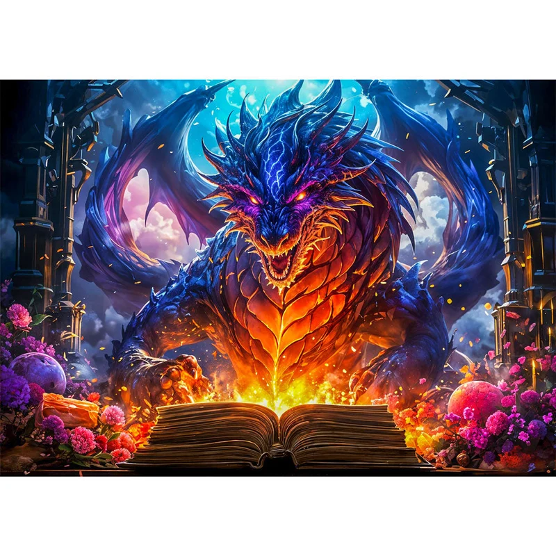 5D Diamond Painting – Drache