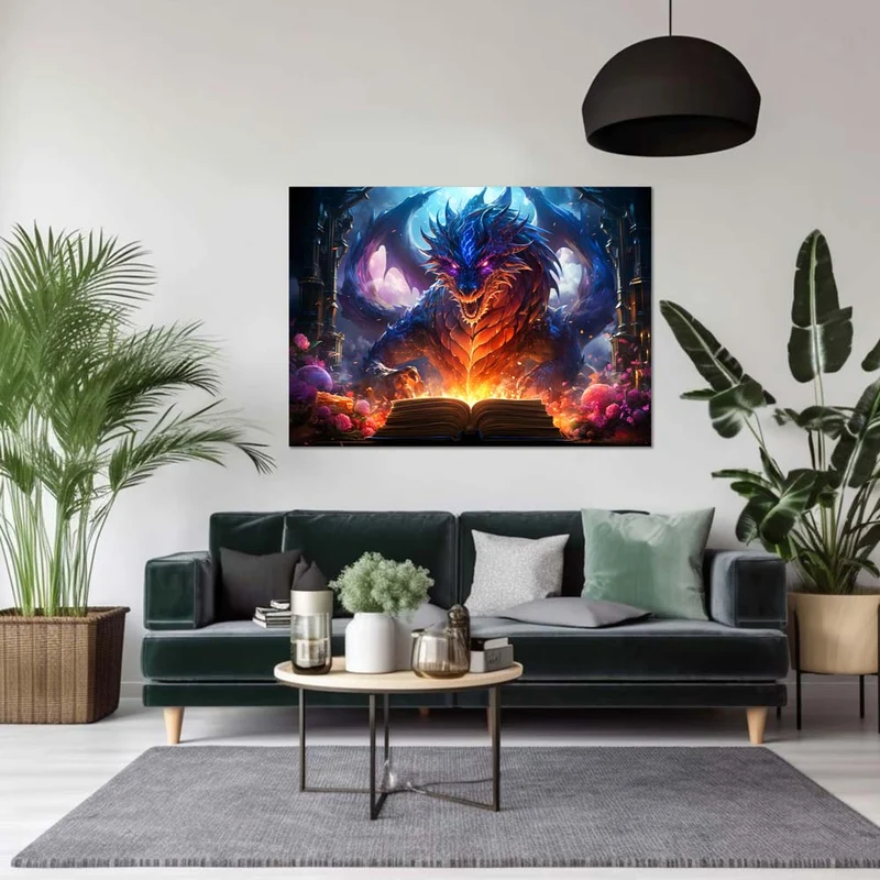 5D Diamond Painting – Drache