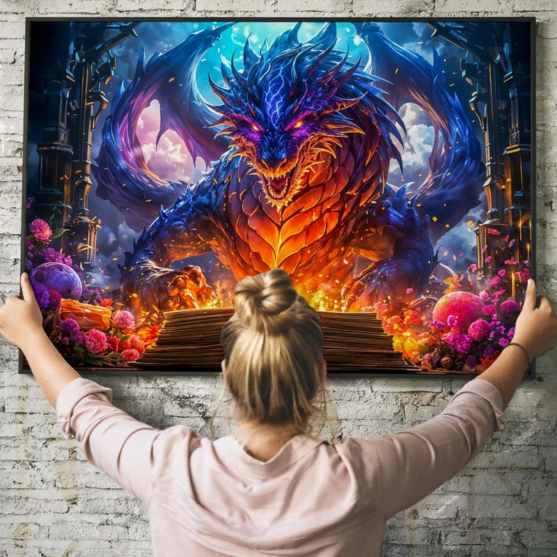 5D Diamond Painting – Drache