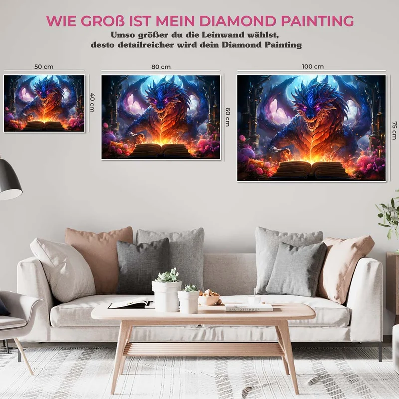5D Diamond Painting – Drache