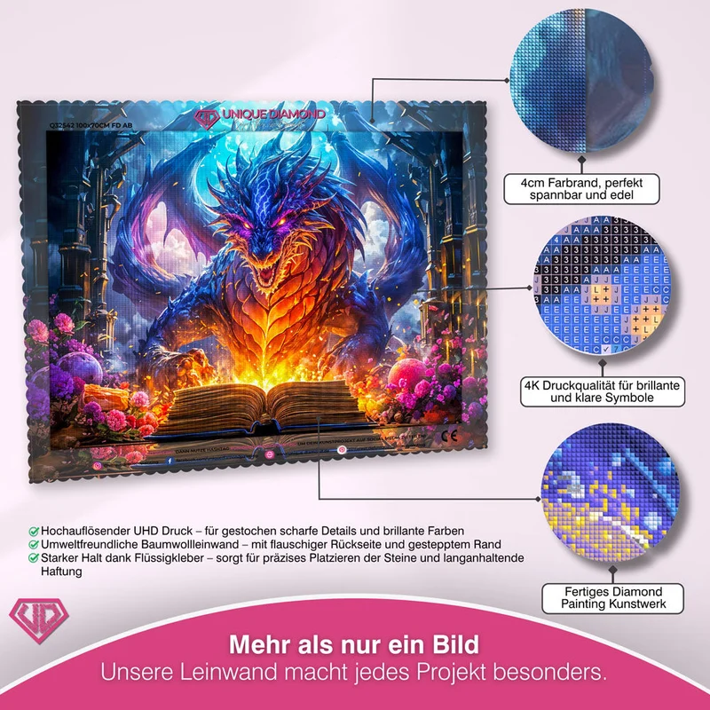 5D Diamond Painting – Drache
