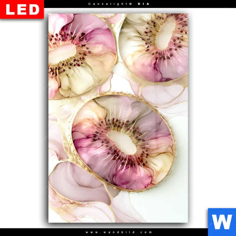 Wechselmotiv Acrylglas Canvalight® DIA | Kiwi - Edle Fruchtfantasie | Hochformat