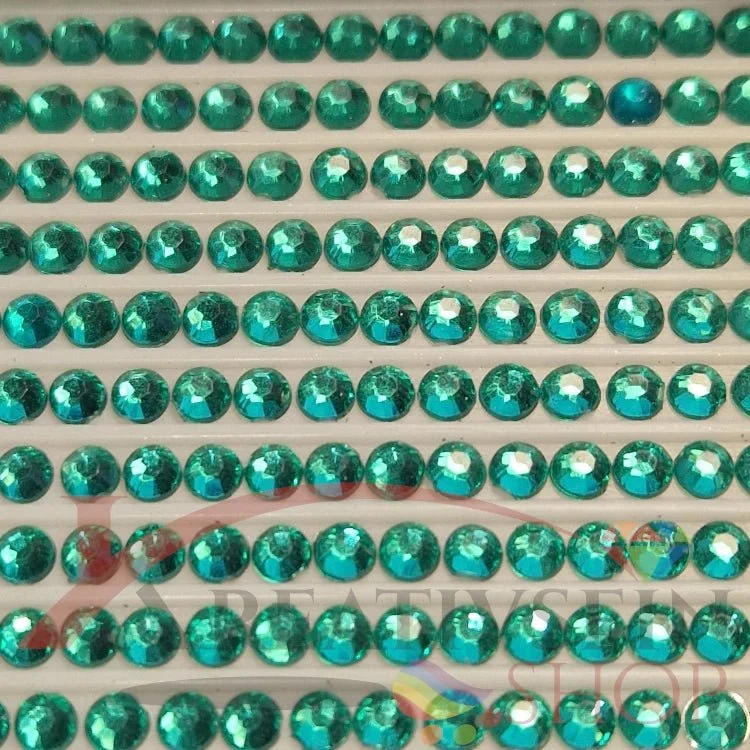 DMC 958 Sea Green DK - rund Steine - Strass - Diamond Painting