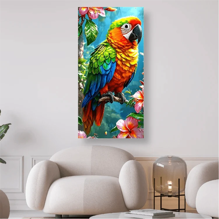 Farbenfroher Papagei - 5D DIY Diamond Painting