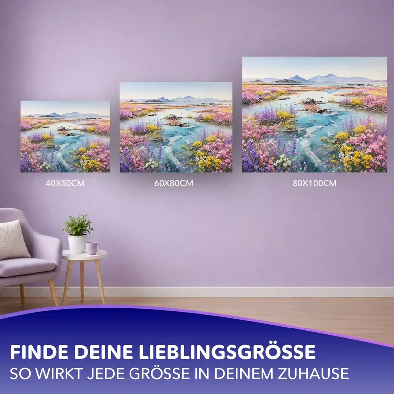 Malen nach Zahlen - Farbenfroher Frühling