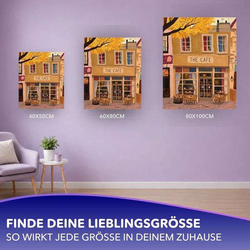 Malen nach Zahlen - Ein Platz am Fenster