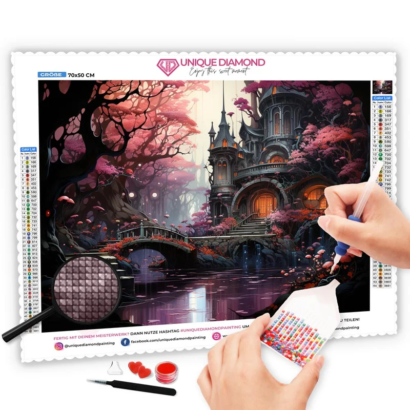 5D Diamond Painting – Waldschloss