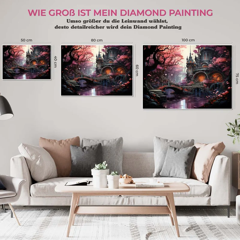 5D Diamond Painting – Waldschloss